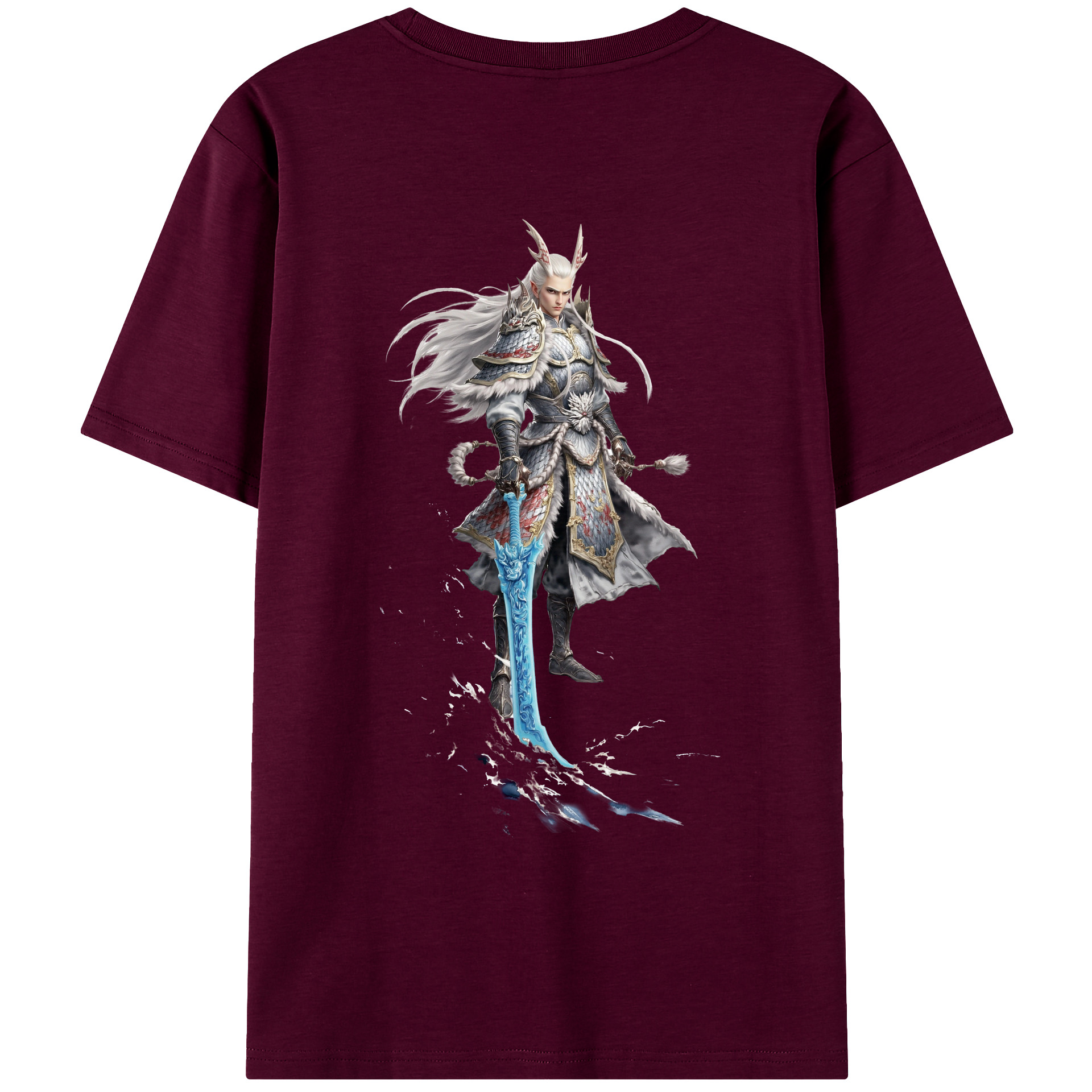 （画像用） Ne Zha 2 ナタ 魔童の大暴れ レディース半袖Tシャツ(バックプリント)